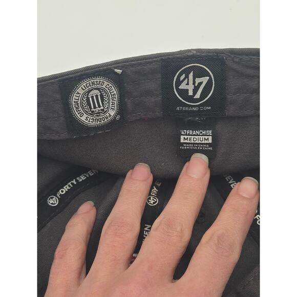 ’47 Alabama Crimson Tide Clean Up Charcoal Hat Medium - Picture 7 of 7